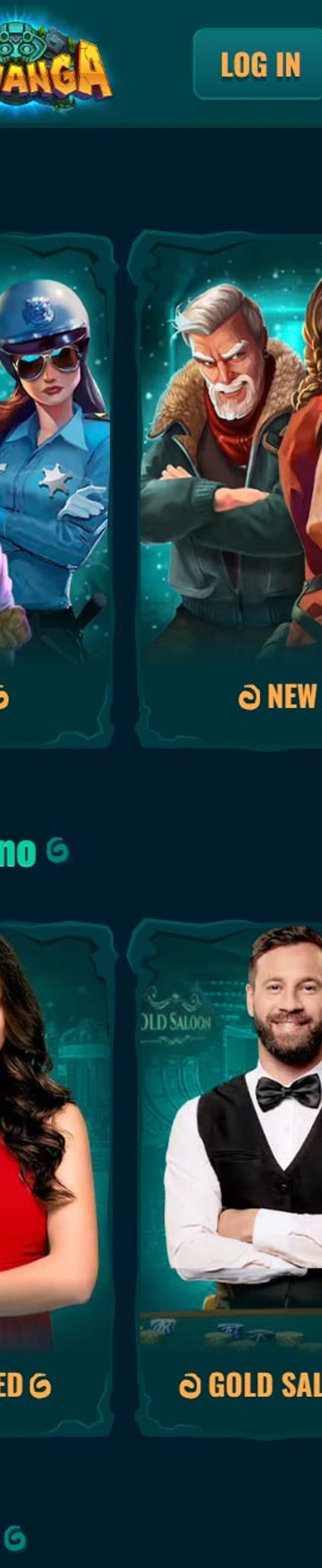 Spinanga Casino Interface