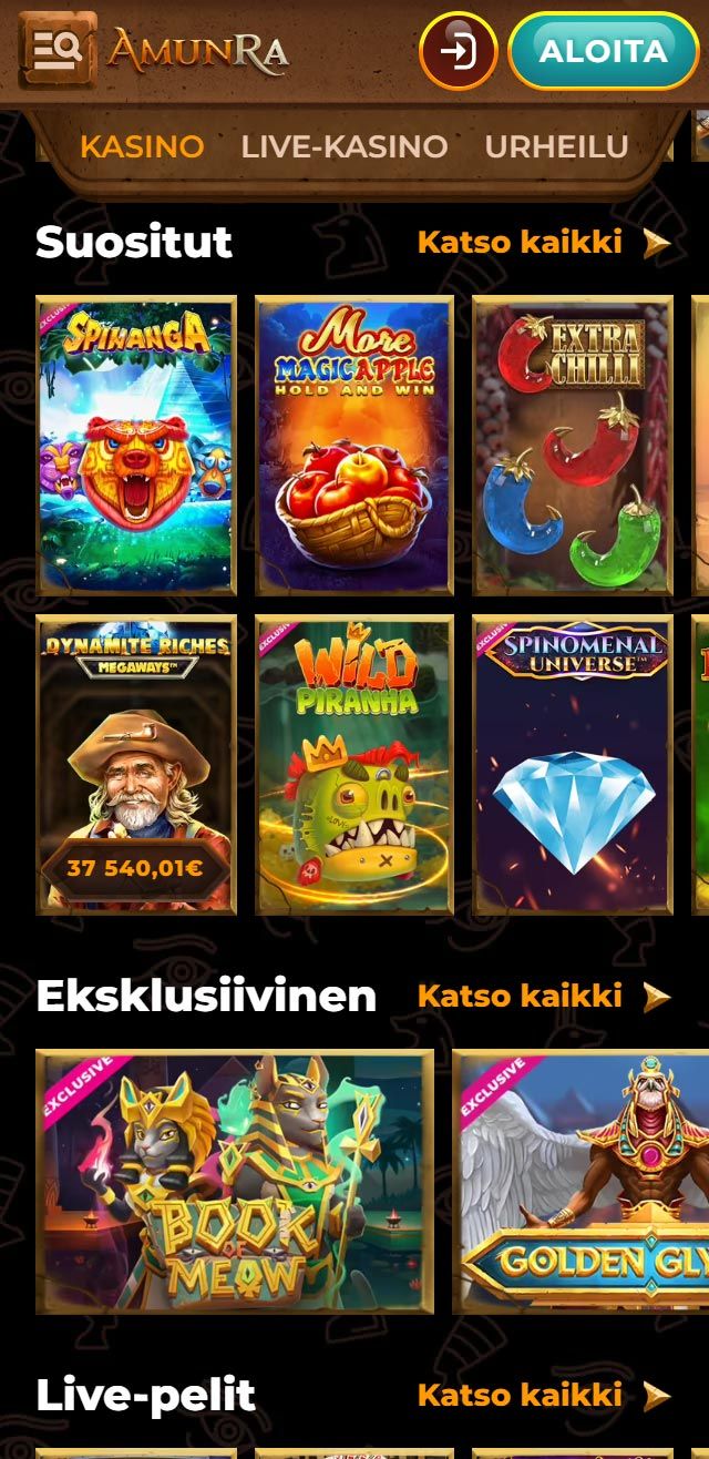 AmunRa Casino tarkistettu ja todennettu hyödyksesi