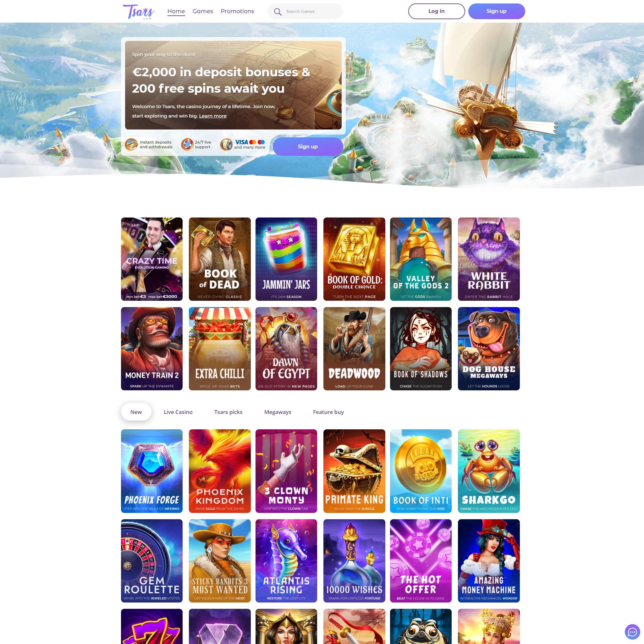 Tsars Casino review by Mr. Gamble