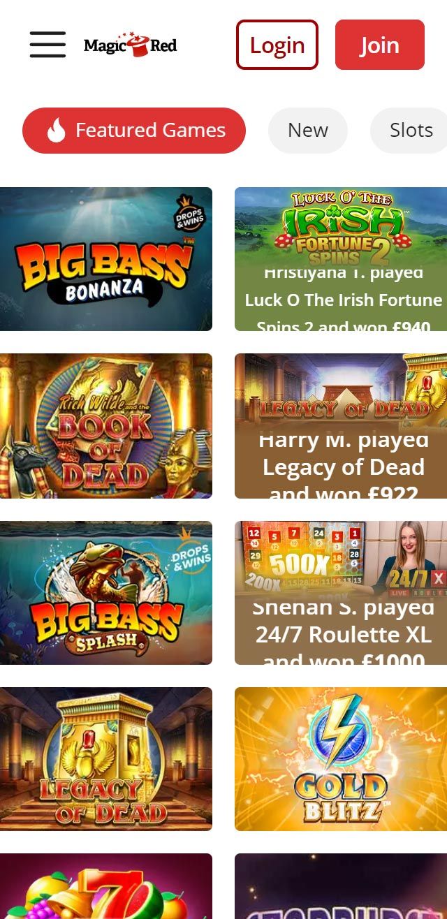 Magic Red Casino review lists all the bonuses available for UK players today