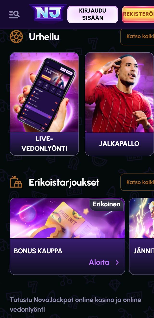 NovaJackpot Casino tarkistettu ja todennettu hyödyksesi