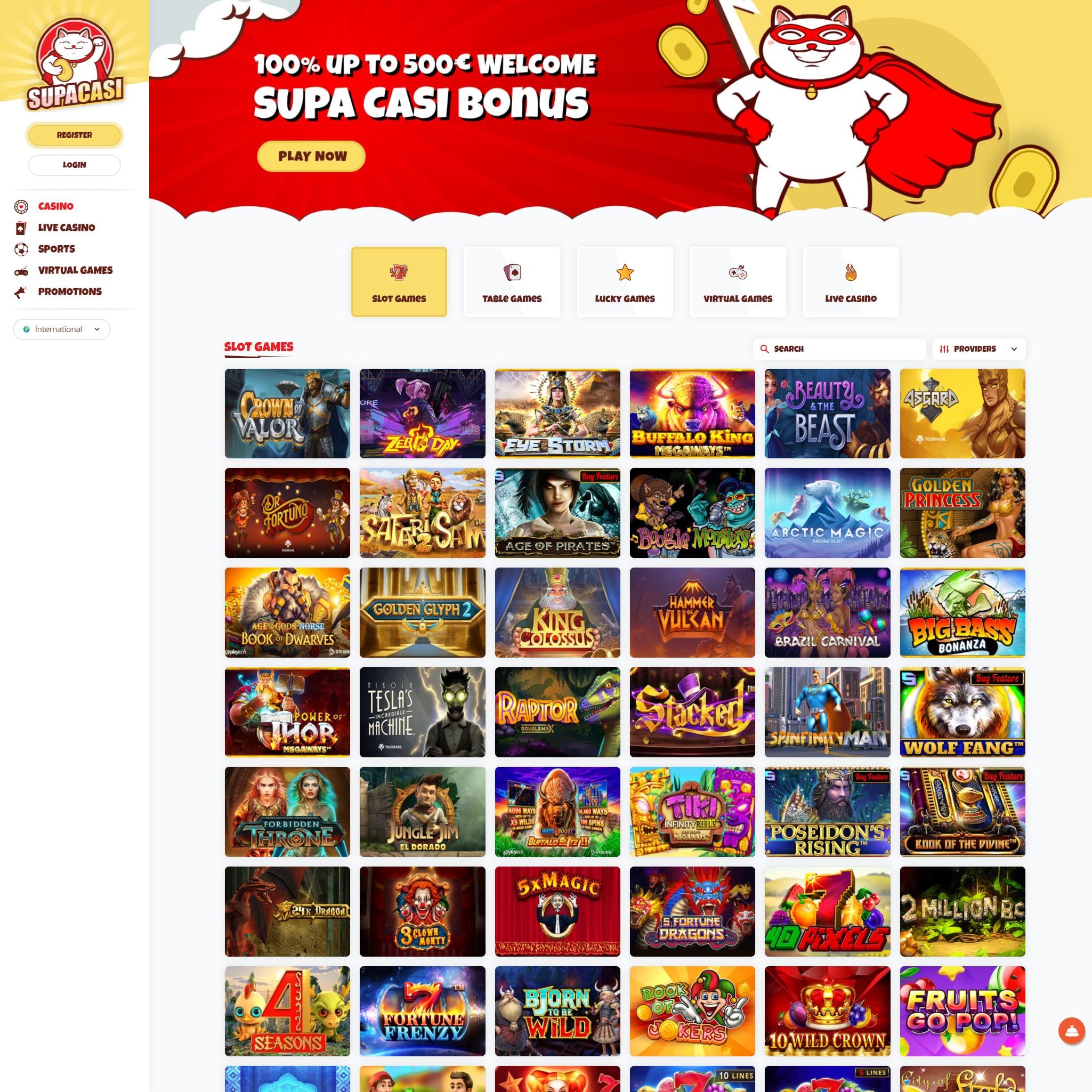 Pelaa netticasino Supacasi voittaaksesi oikeaa rahaa – oikean rahan online casino! Vertaa kaikki nettikasinot ja löydä parhaat casinot Suomessa.