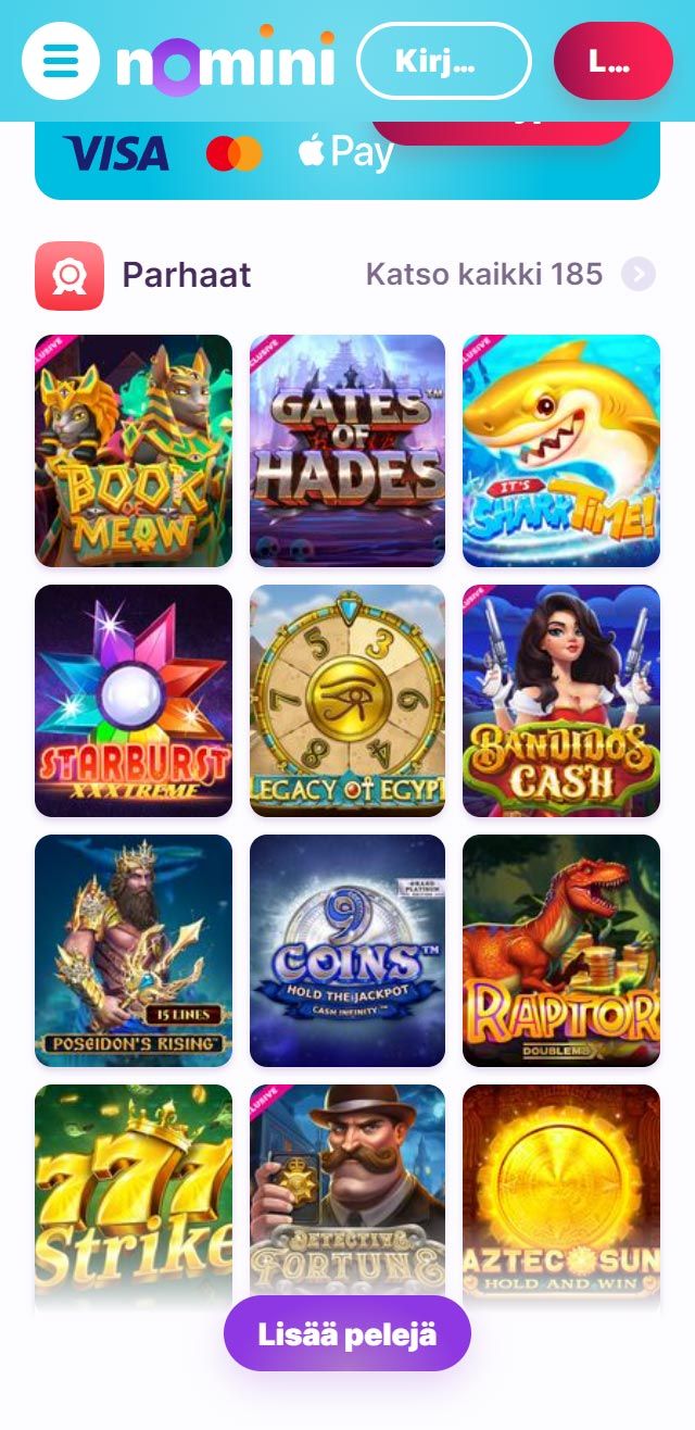 Nomini Casino tarkistettu ja todennettu hyödyksesi
