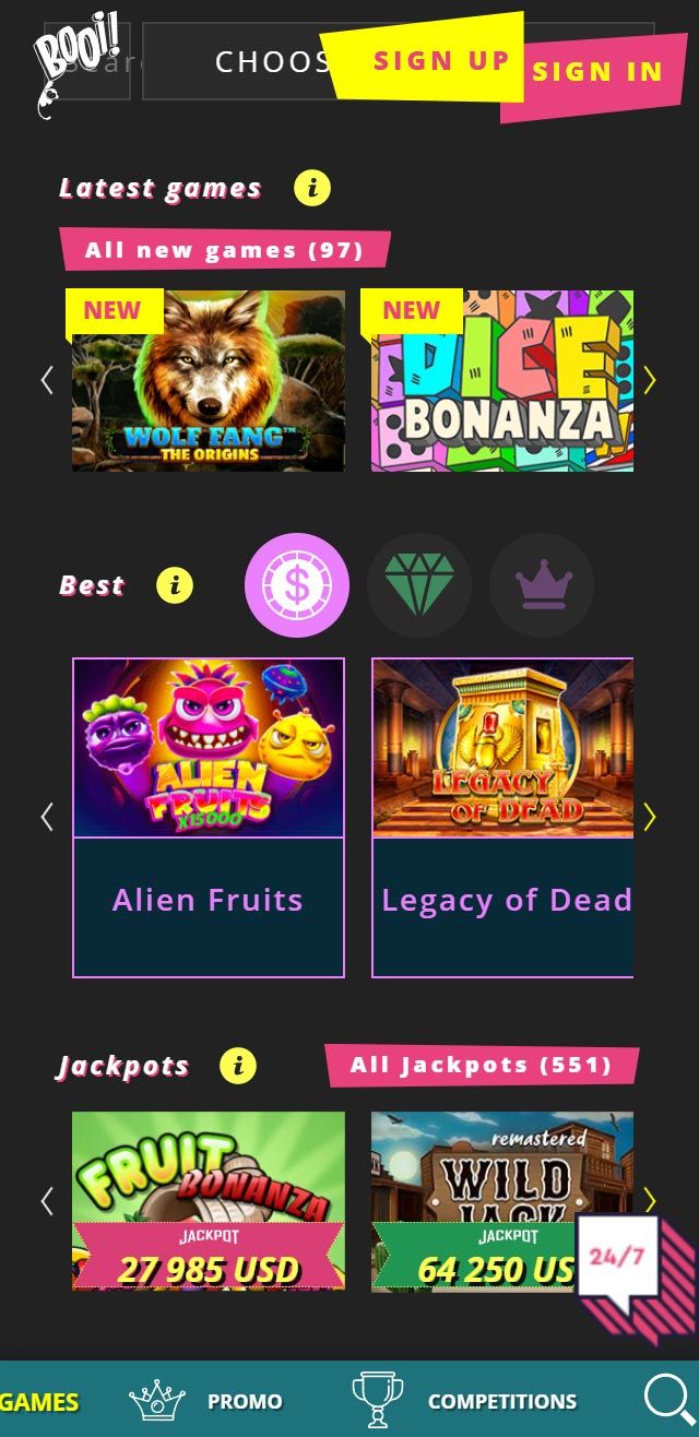 Booi Casino review lists all the bonuses available for you today