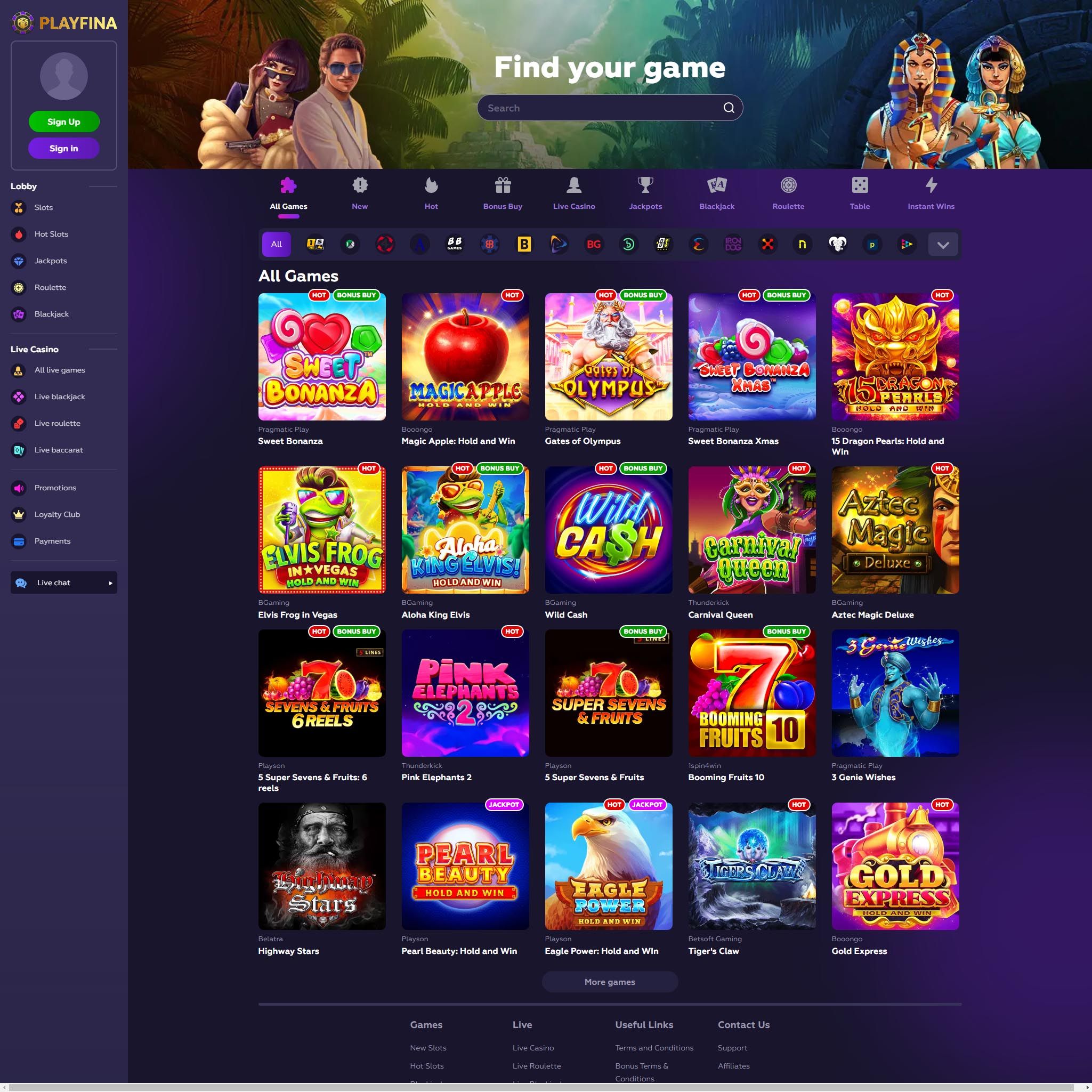 Pelaa netticasino Playfina Casino voittaaksesi oikeaa rahaa – oikean rahan online casino! Vertaa kaikki nettikasinot ja löydä parhaat casinot Suomessa.