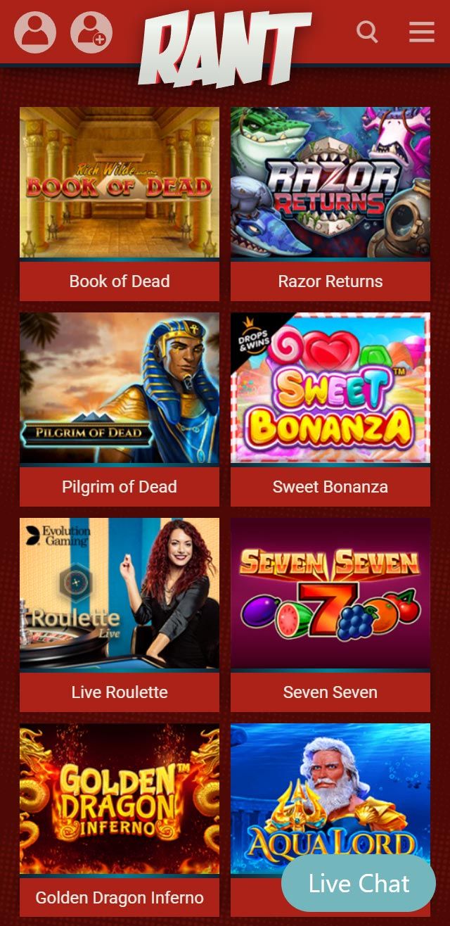 Rant Casino review lists all the bonuses available for NZ players today