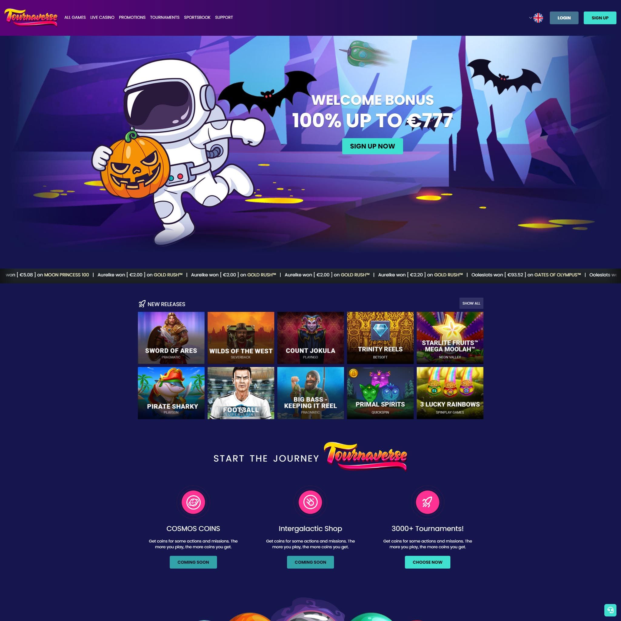 Tournaverse Casino NZ review by Mr. Gamble