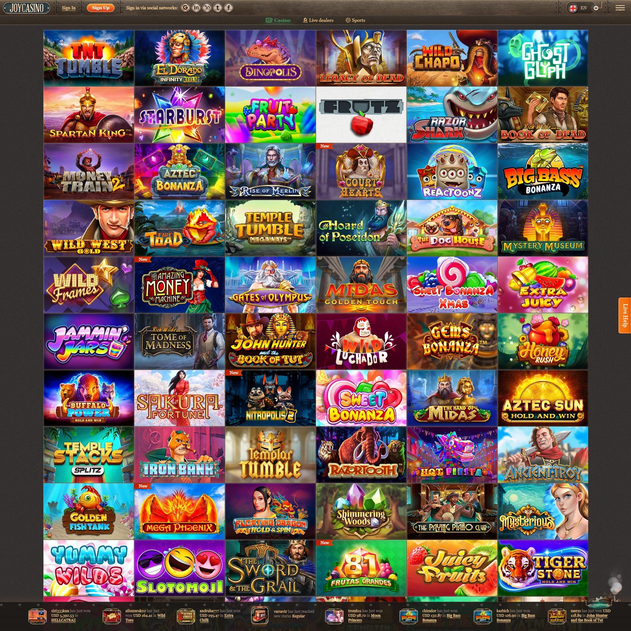 Pelaa netticasino Joy Casino voittaaksesi oikeaa rahaa – oikean rahan online casino! Vertaa kaikki nettikasinot ja löydä parhaat casinot Suomessa.