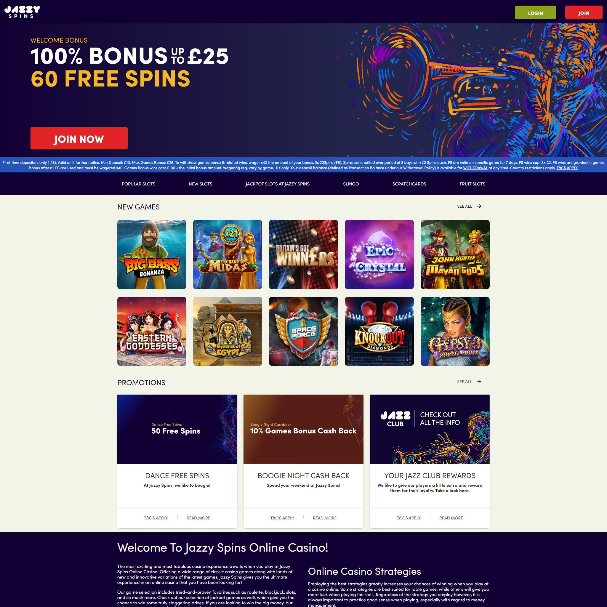 Jazzy Spins UK review by Mr. Gamble