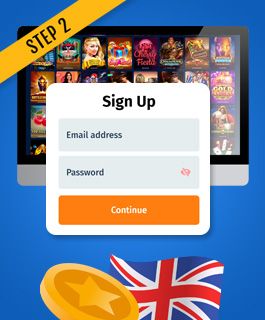 Create an account at a 100 free spin casino