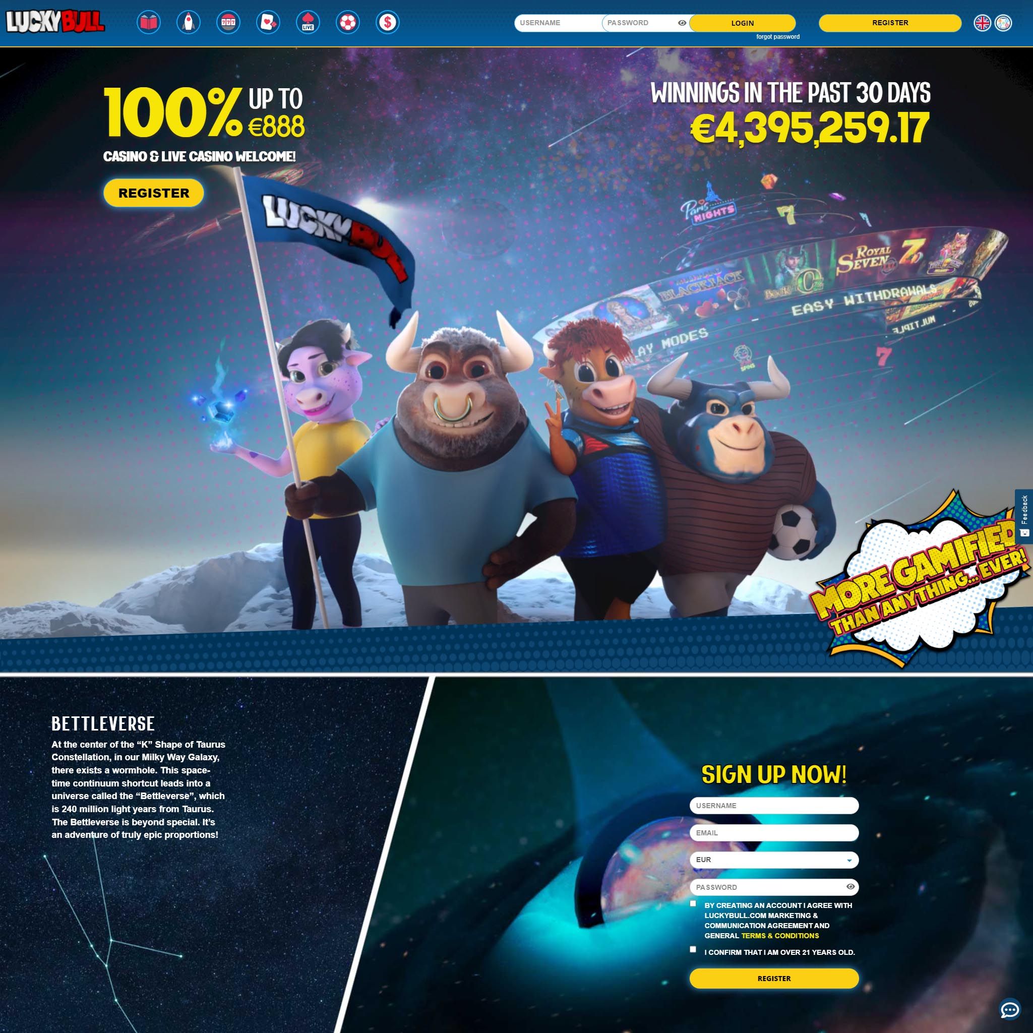 Luckybull Casino review by Mr. Gamble
