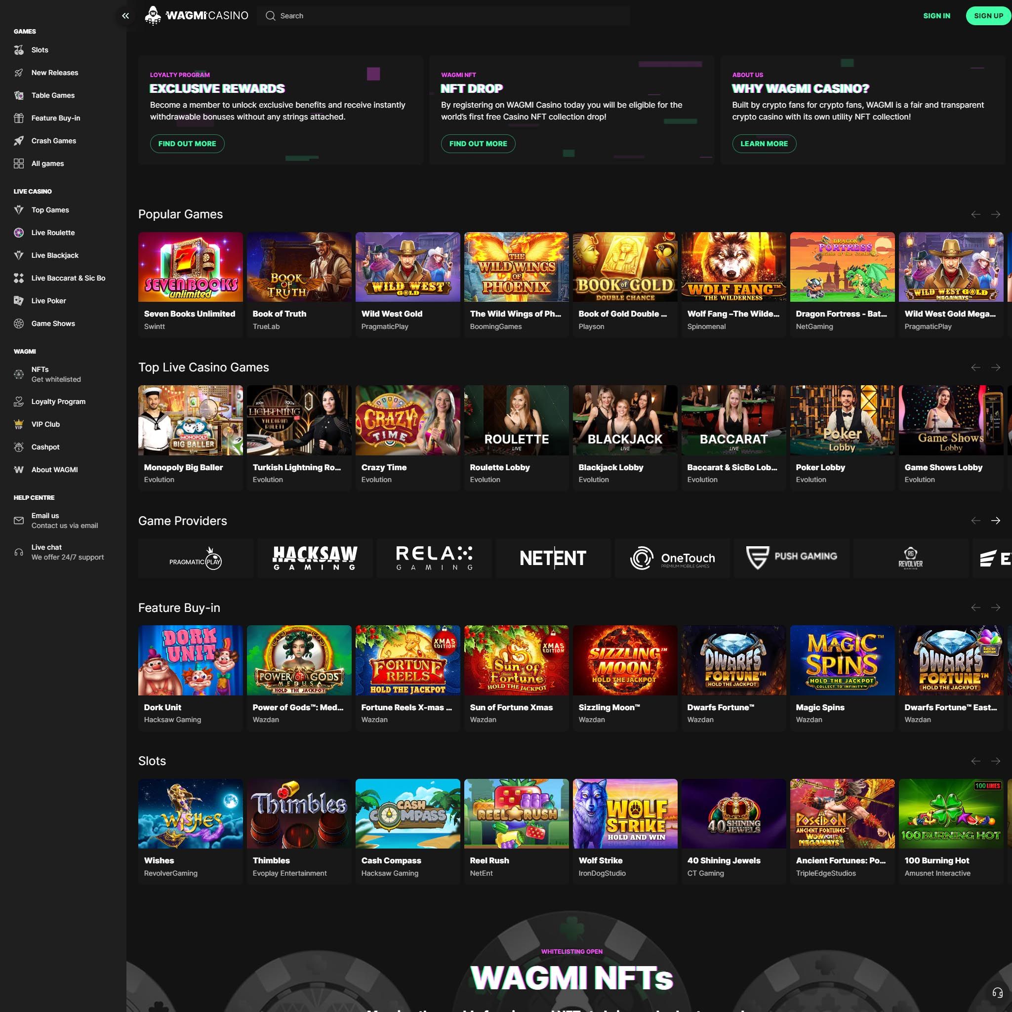 Wagmi Casino CA review by Mr. Gamble