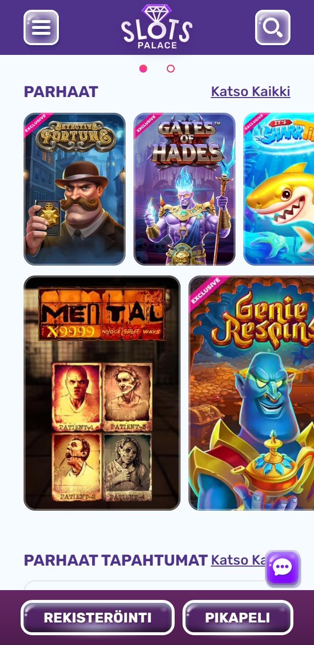 Slots Palace Casino arvostelu listaa kaikki bonukset saatavilla sinulle tänään