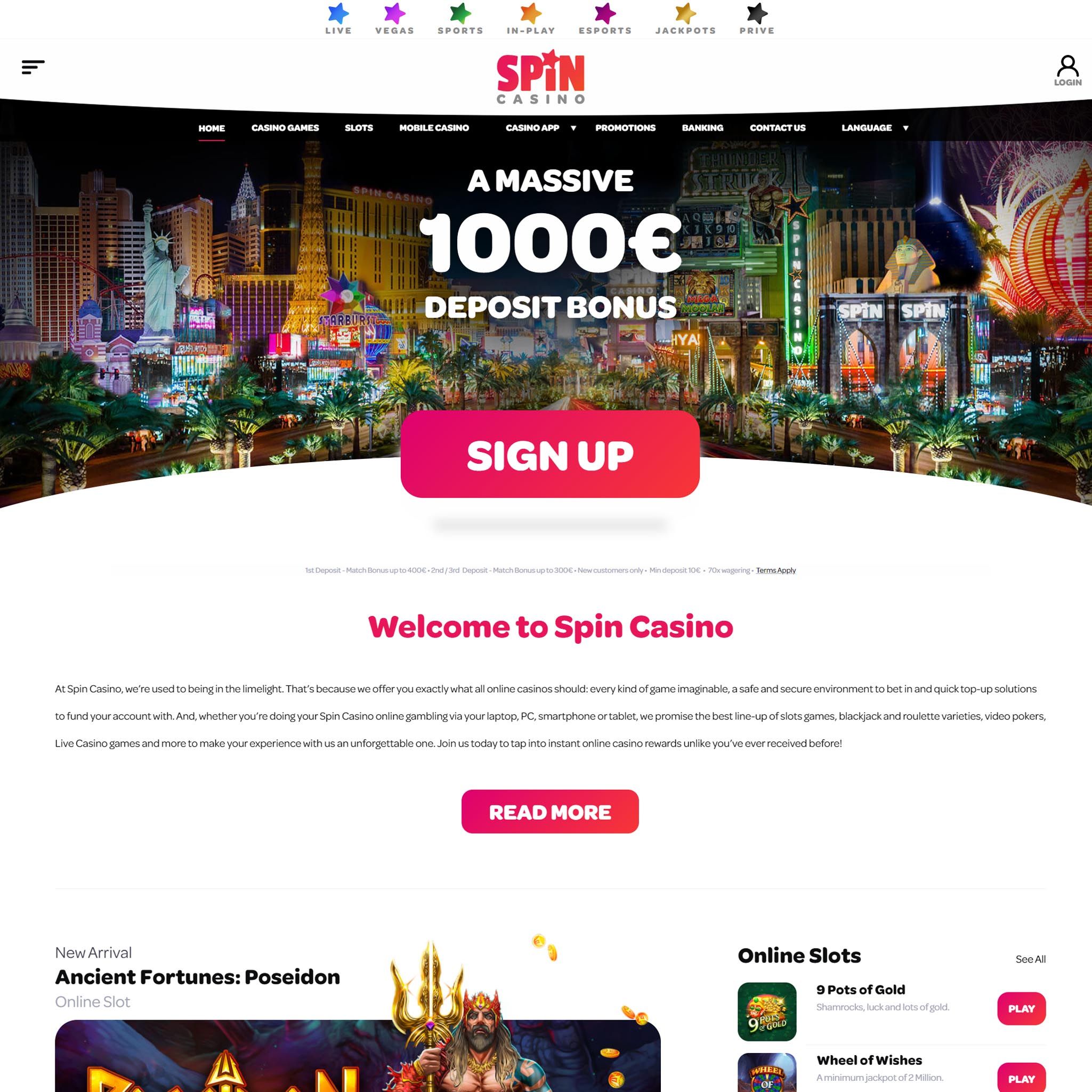 Spin Casino review by Mr. Gamble