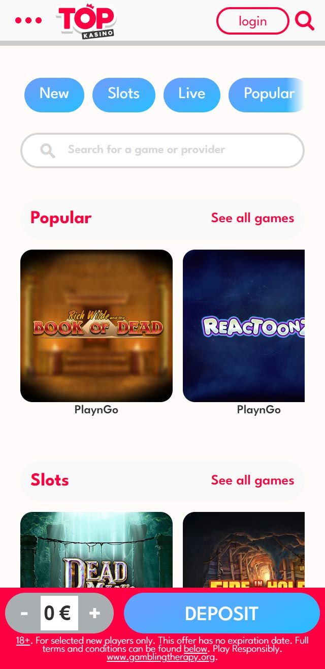 Topkasino review lists all the bonuses available for you today