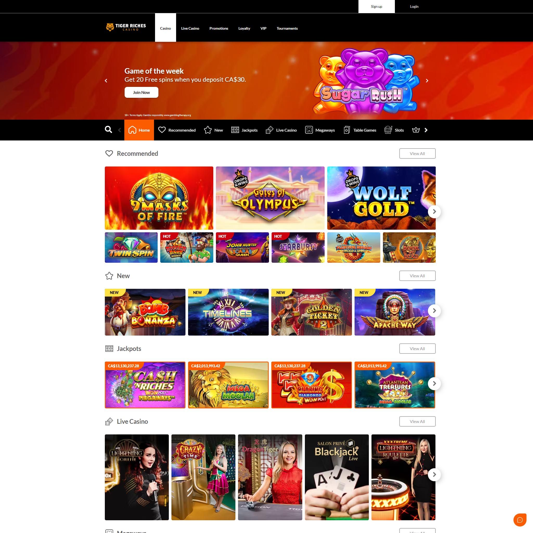 Tiger Riches casino CA review by Mr. Gamble