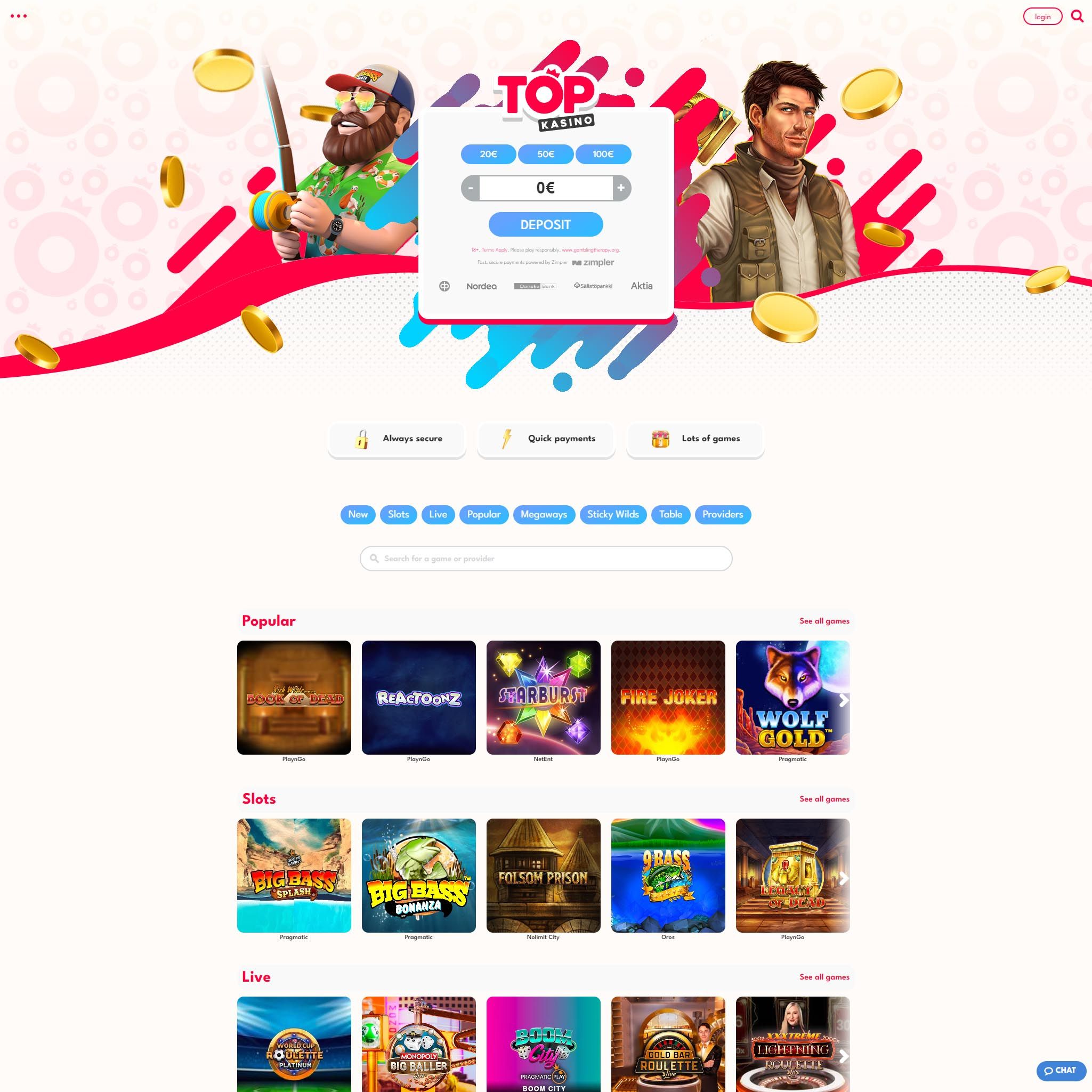 Topkasino review by Mr. Gamble