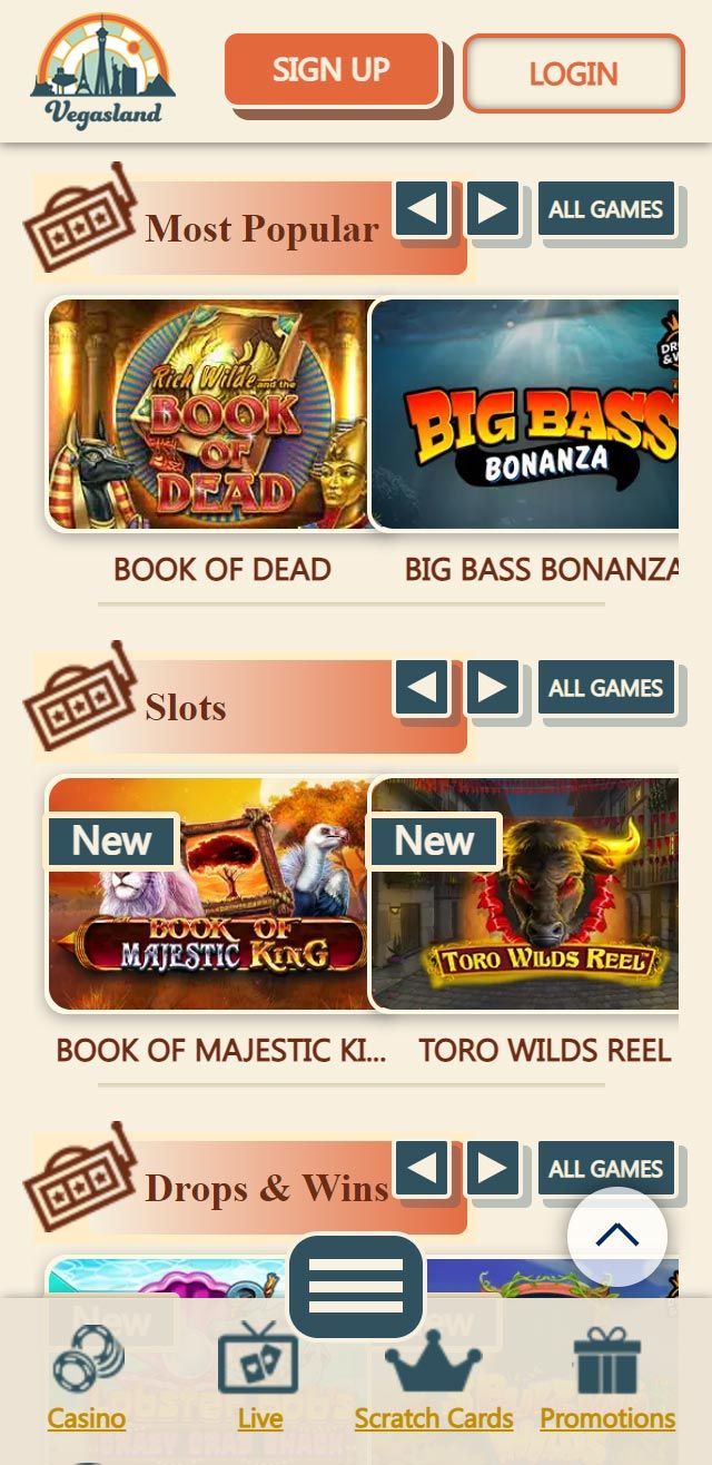 VegasLand review lists all the bonuses available for UK players today