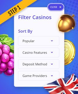 Use filters to search for the best 10 deposit casinos