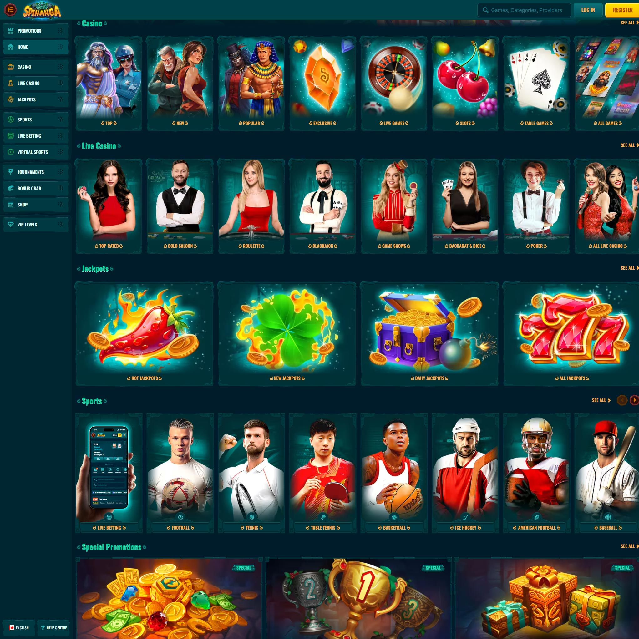 Spinanga Casino CA review by Mr. Gamble