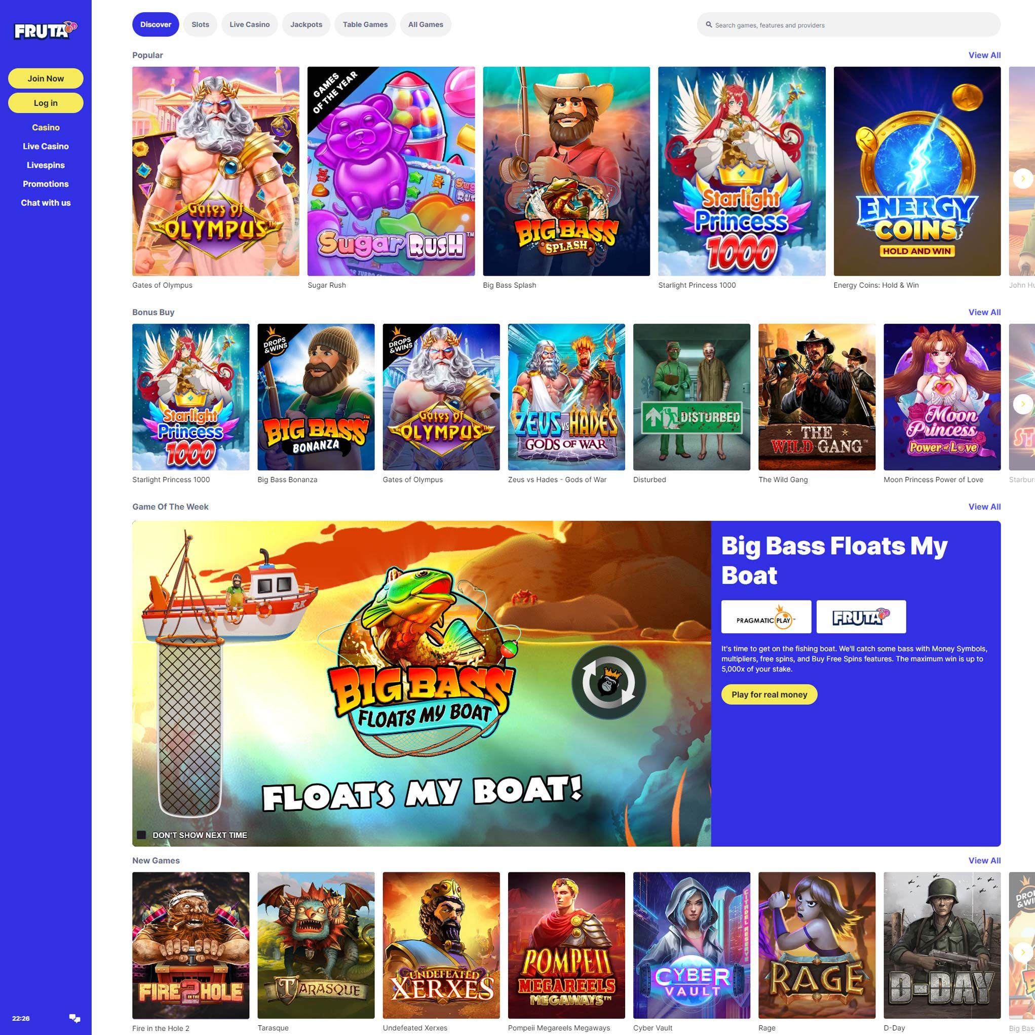 Fruta Casino review by Mr. Gamble