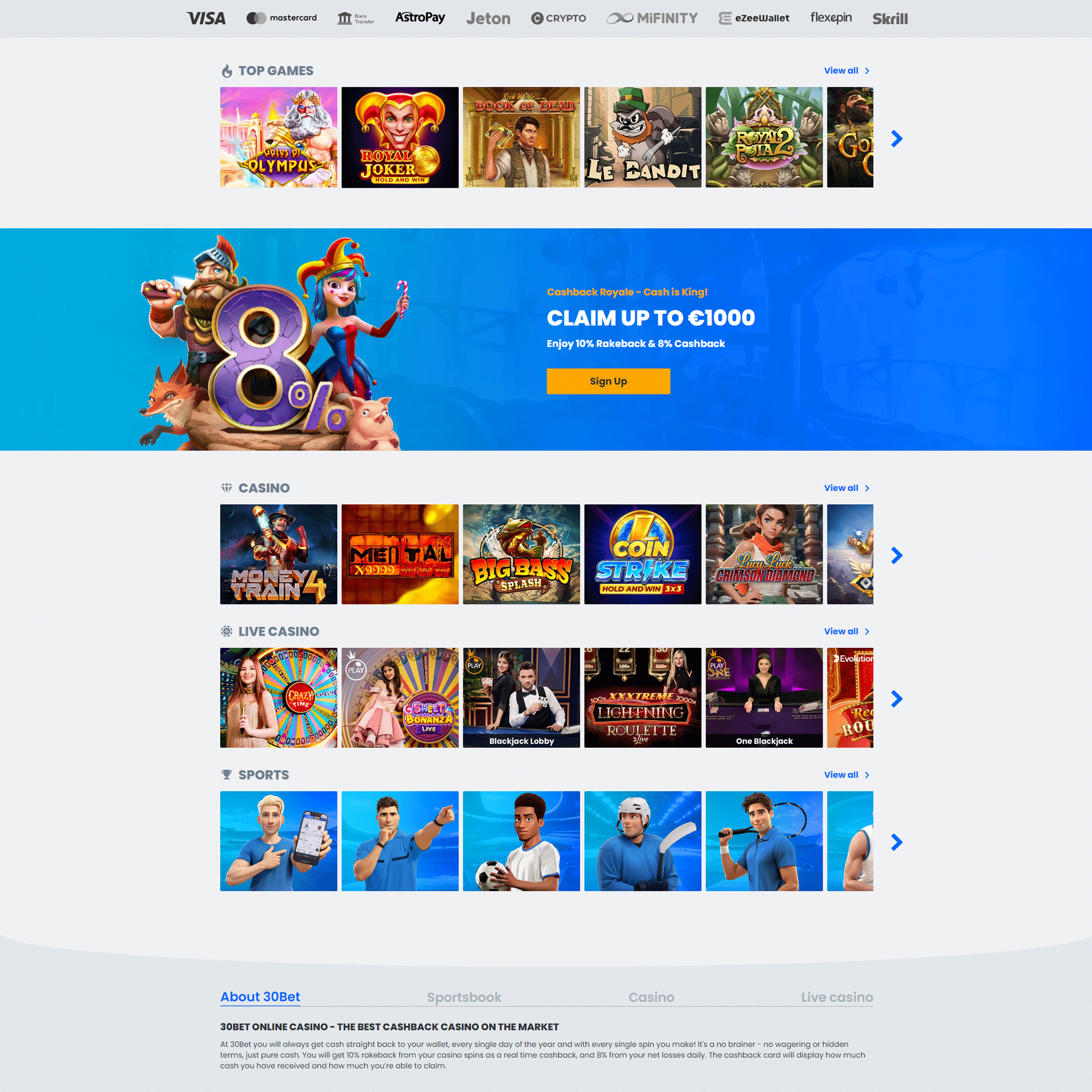 30bet login schermafbeelding