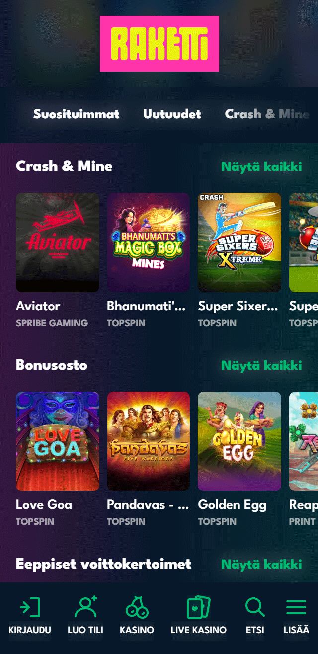 Raketti Casino tarkistettu ja todennettu hyödyksesi