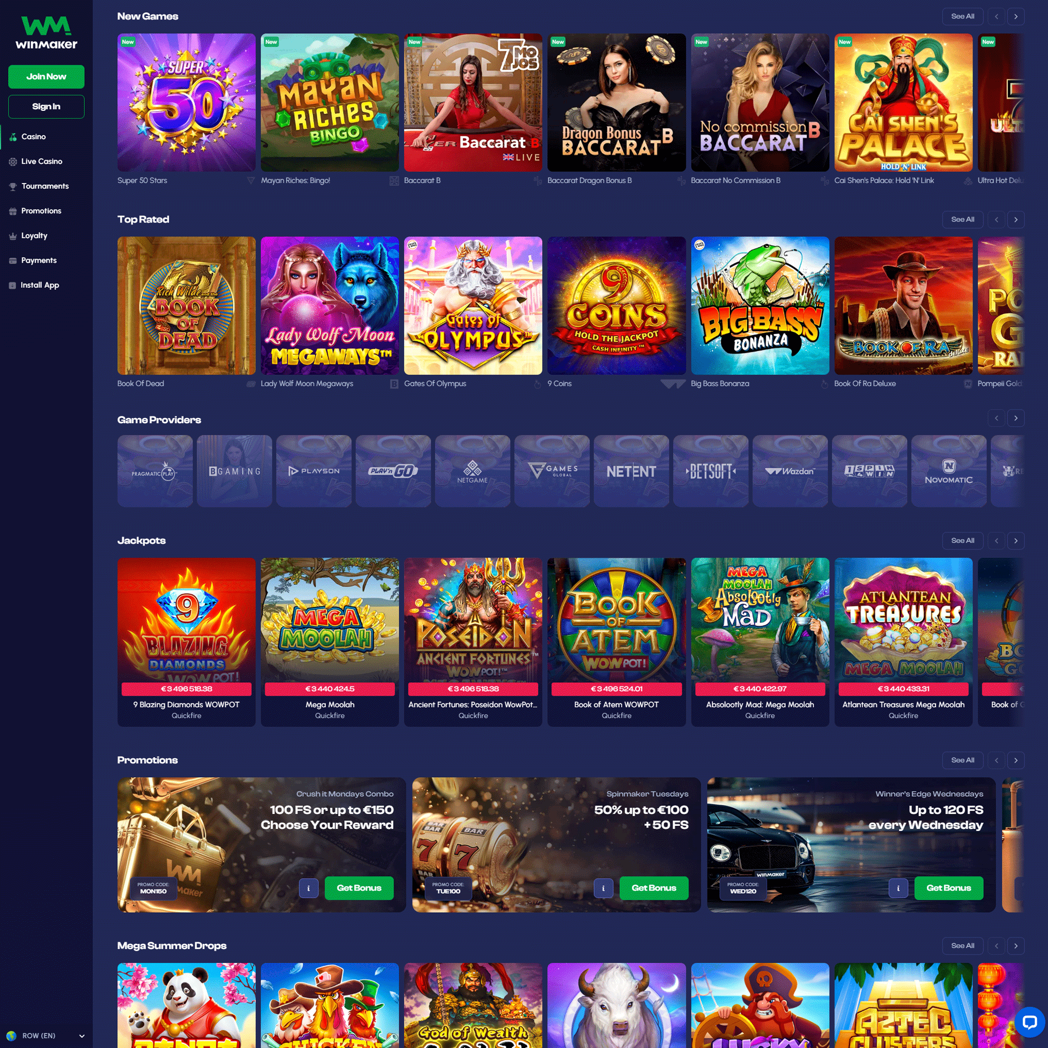 Winmaker Casino review by Mr. Gamble