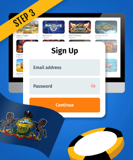 Register at a Pennsylvania live casino