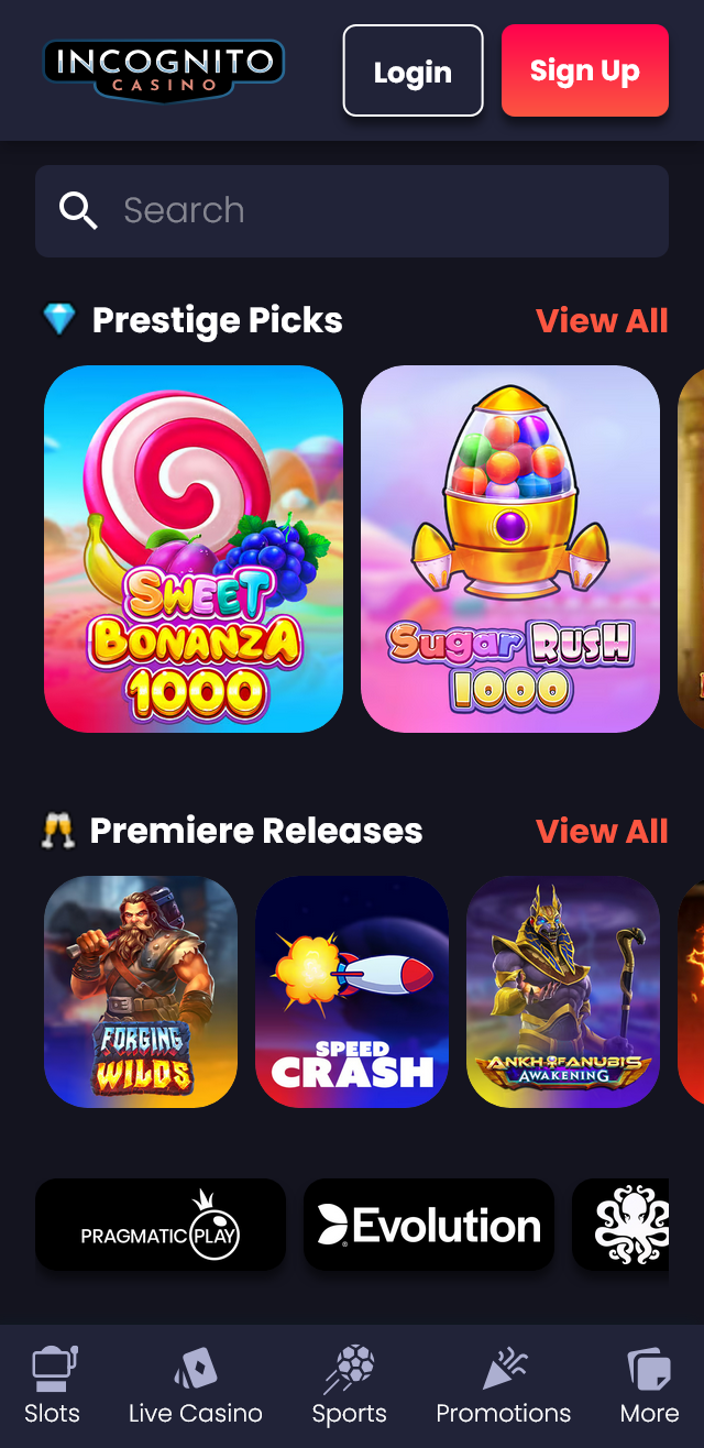 Incognito Casino review lists all the bonuses available for you today