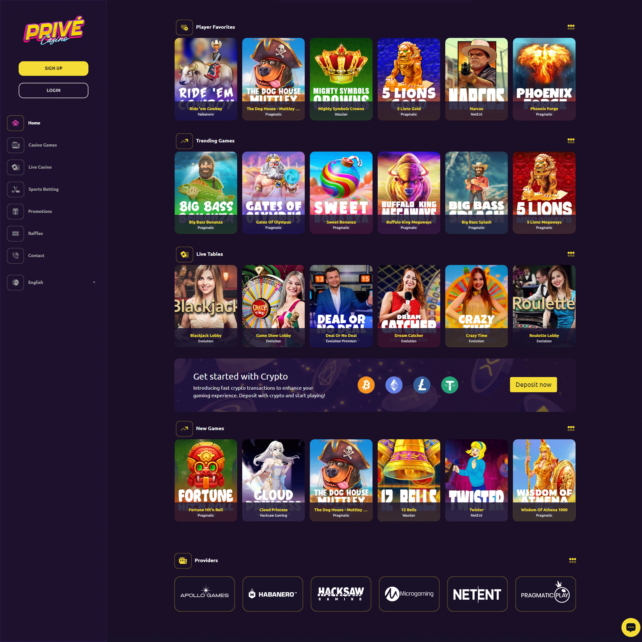 Prive Casino review by Mr. Gamble