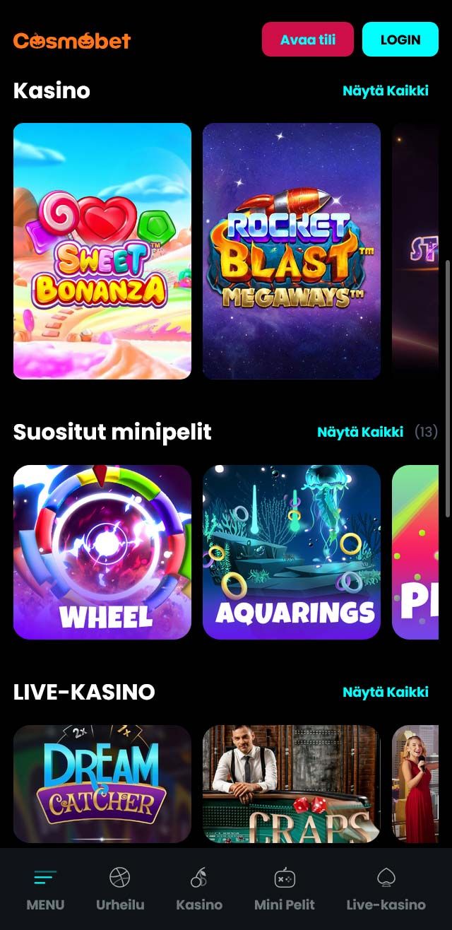 Cosmobet arvostelu listaa kaikki bonukset saatavilla sinulle tänään