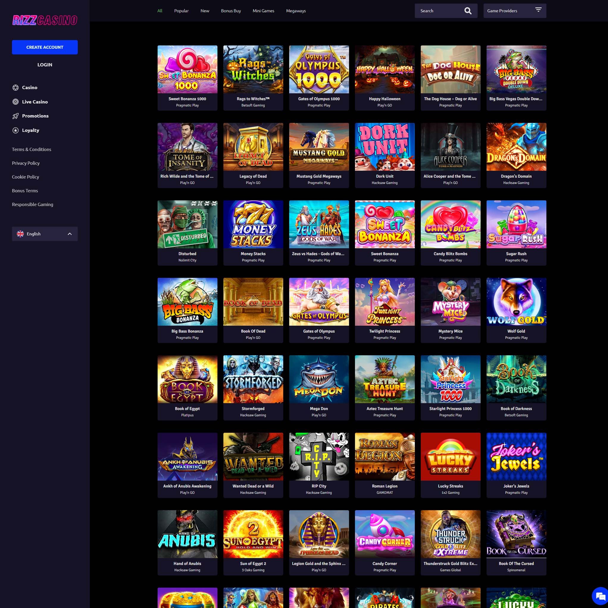 Rizz Casino review by Mr. Gamble