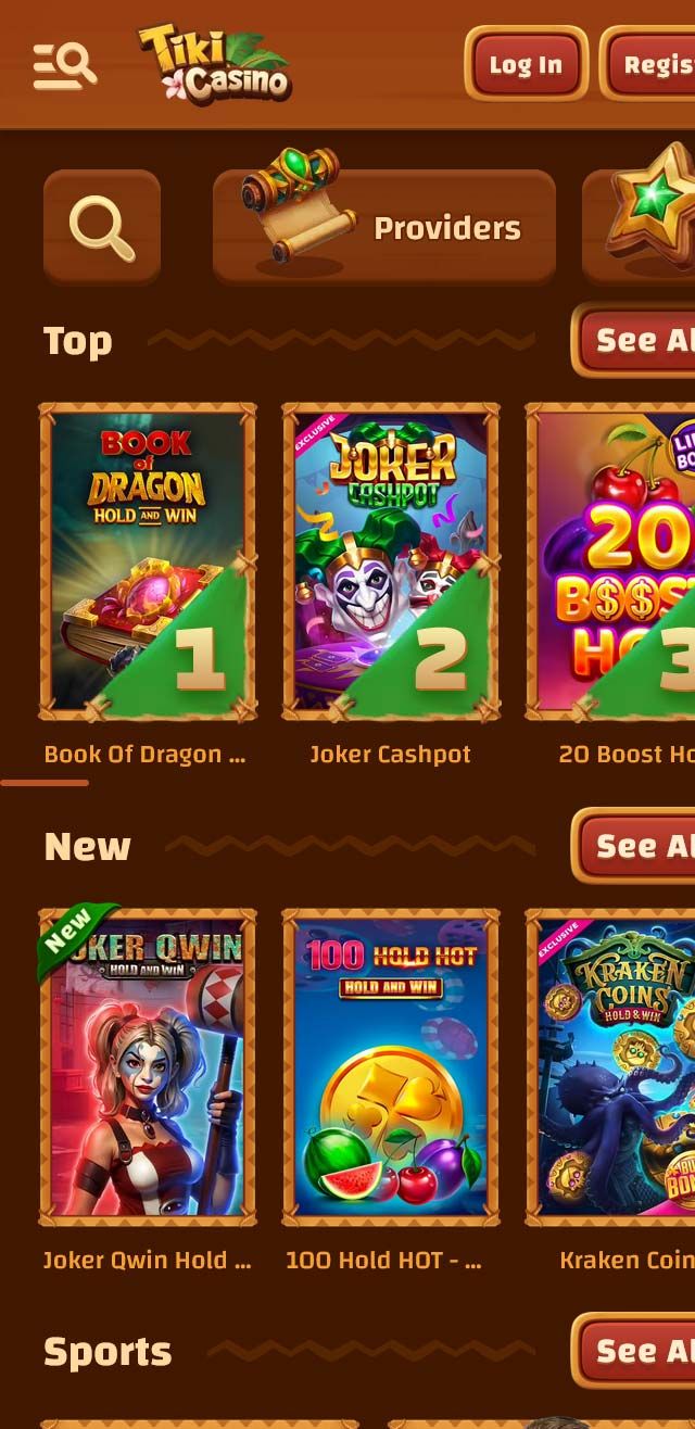 Tiki Casino review lists all the bonuses available for you today