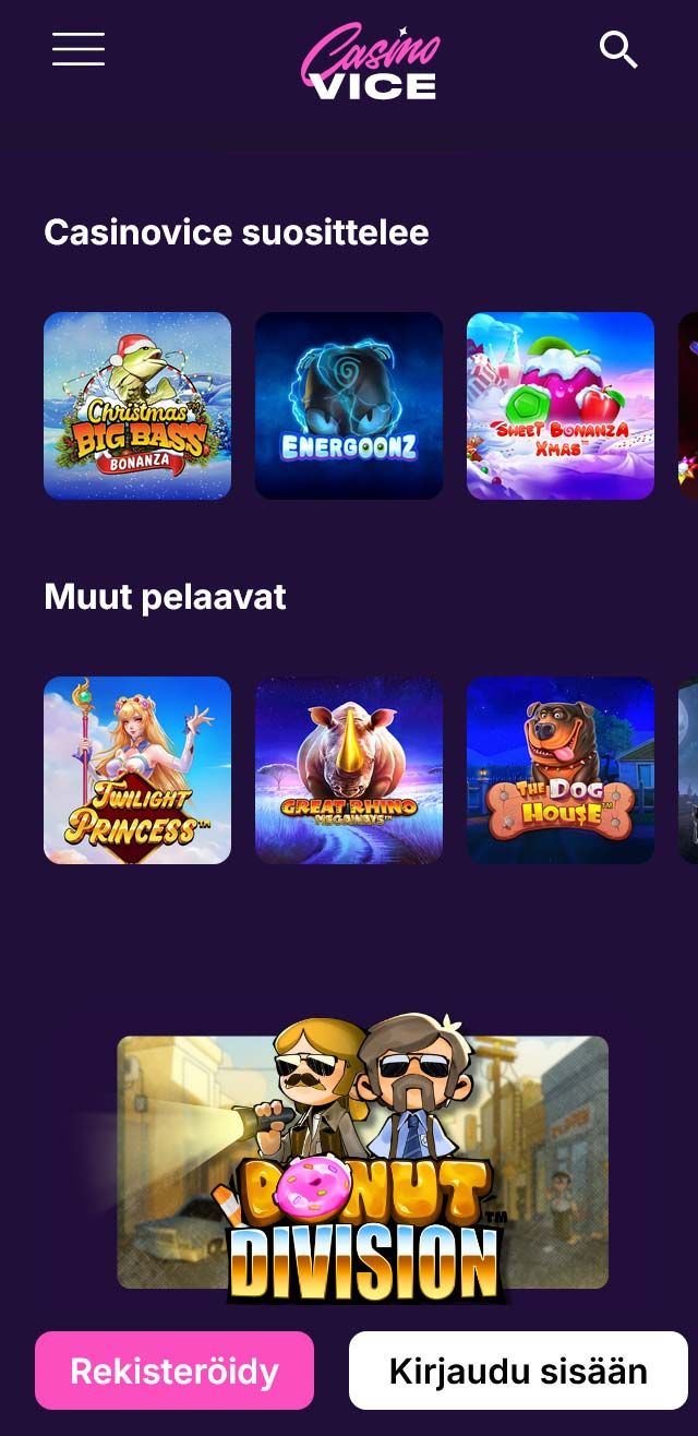 CasinoVice arvostelu listaa kaikki bonukset saatavilla sinulle tänään