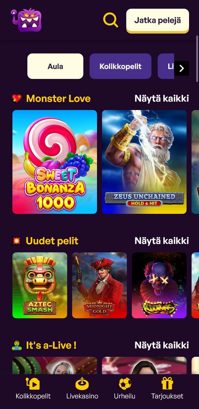 SlottiMonsteri Casino arvostelu listaa kaikki bonukset saatavilla sinulle tänään