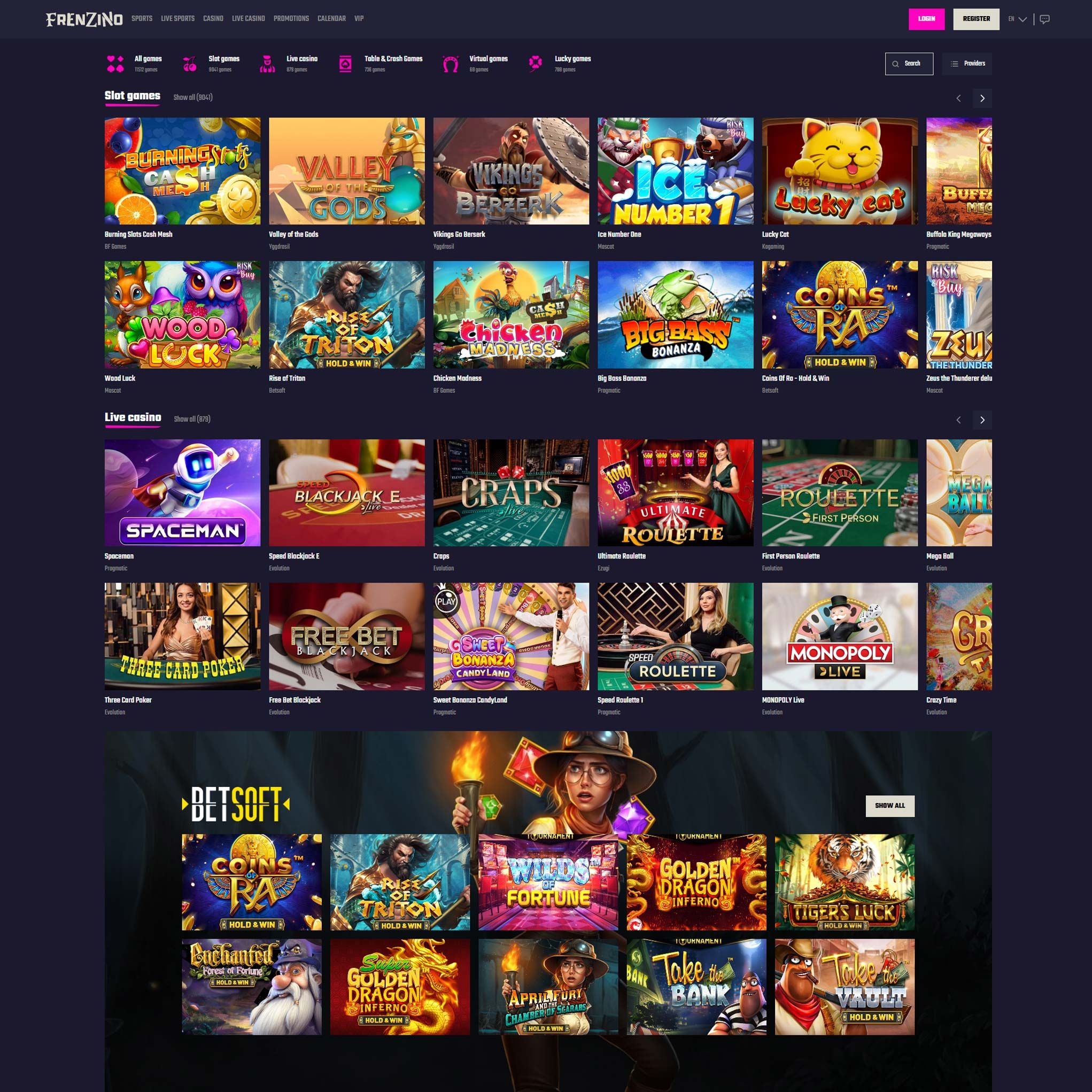 Frenzino Casino review by Mr. Gamble