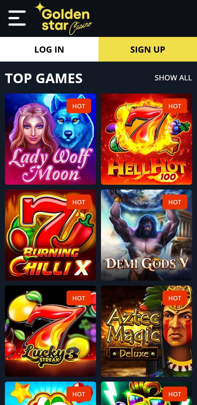 Golden Star Casino review lists all the bonuses available for you today