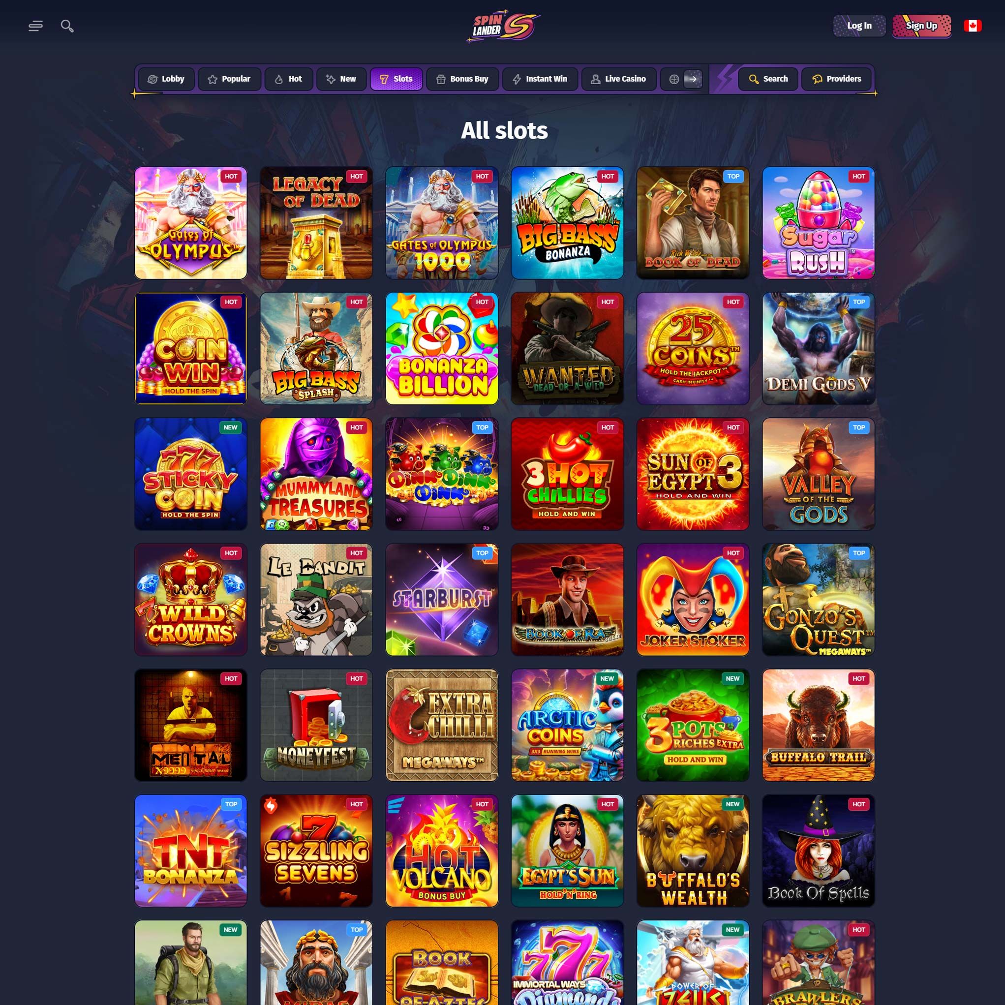 SpinLander Casino CA review by Mr. Gamble