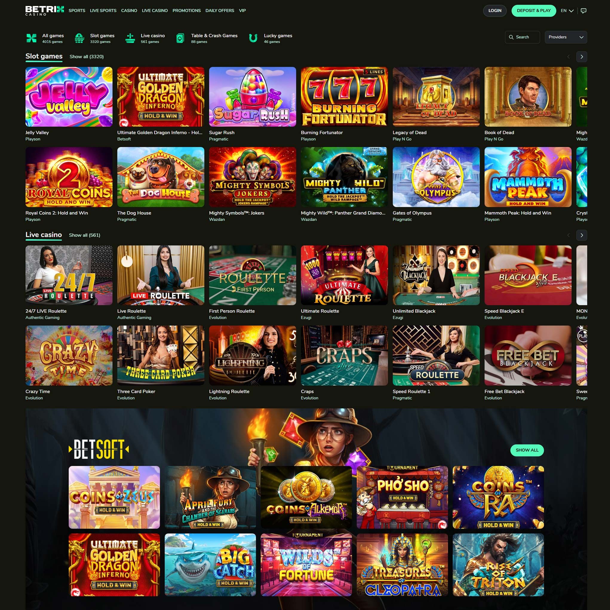 Betrix Casino review by Mr. Gamble