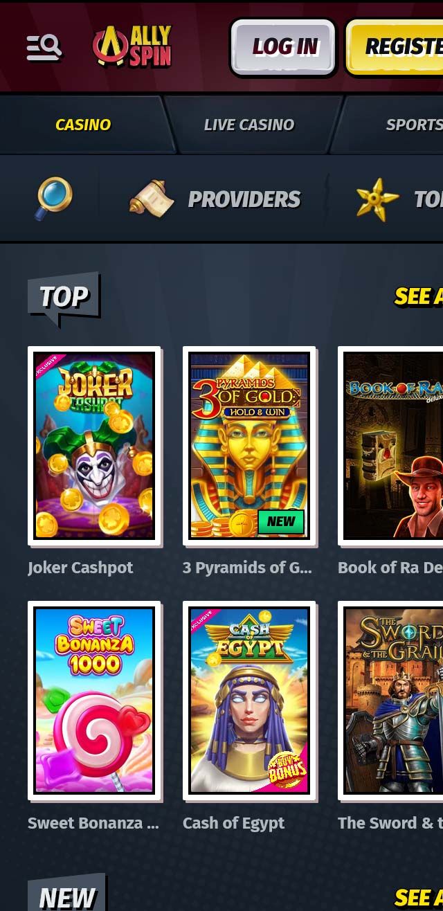 AllySpin Casino review lists all the bonuses available for you today