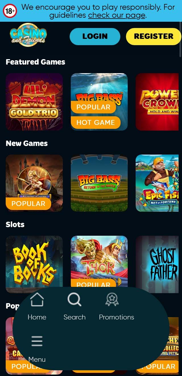 Casino and Friends review lists all the bonuses available for you today