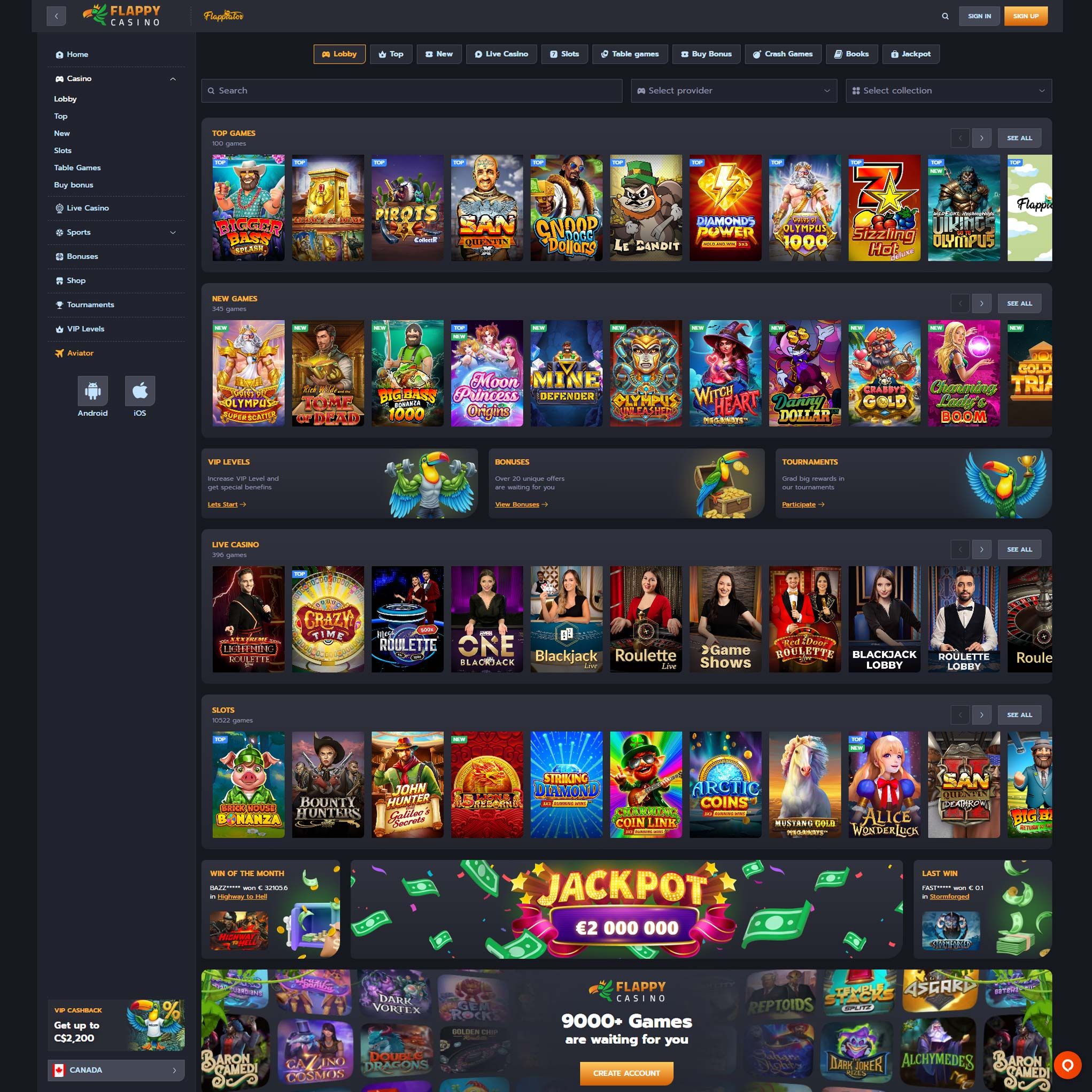Flappy Casino CA review by Mr. Gamble
