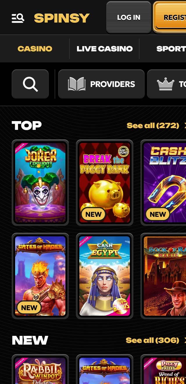 Spinsy Casino review lists all the bonuses available for you today