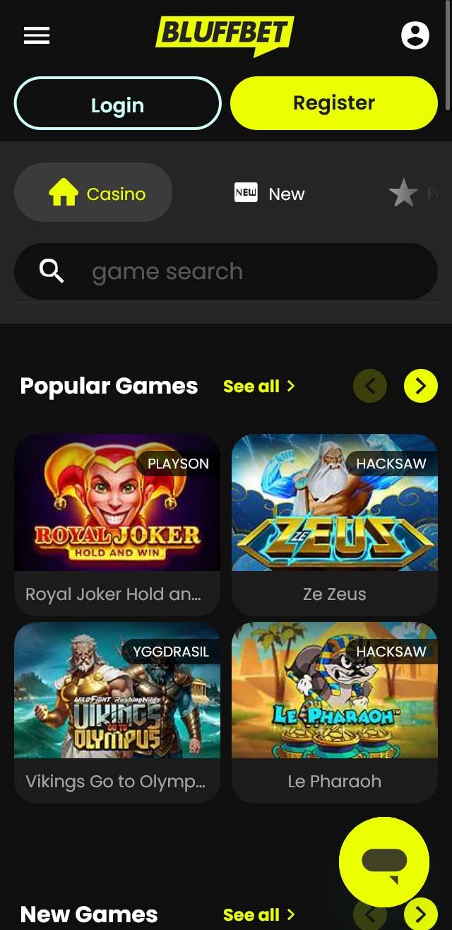 BluffBet Casino review lists all the bonuses available for you today