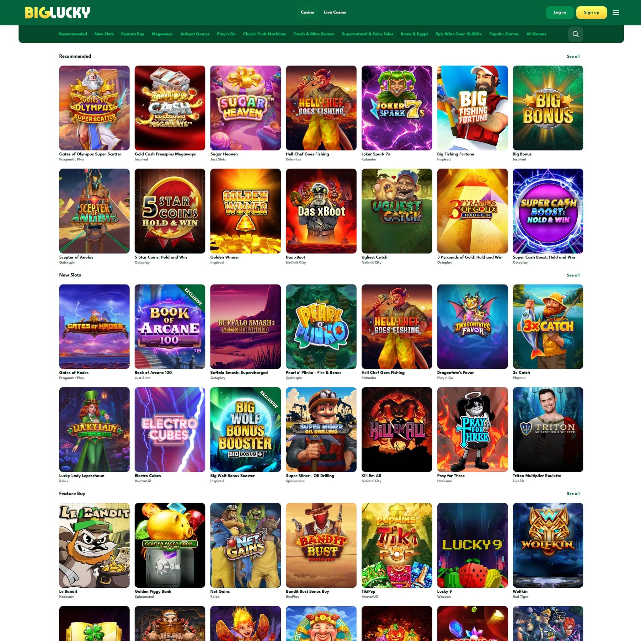 Big Lucky Casino review by Mr. Gamble