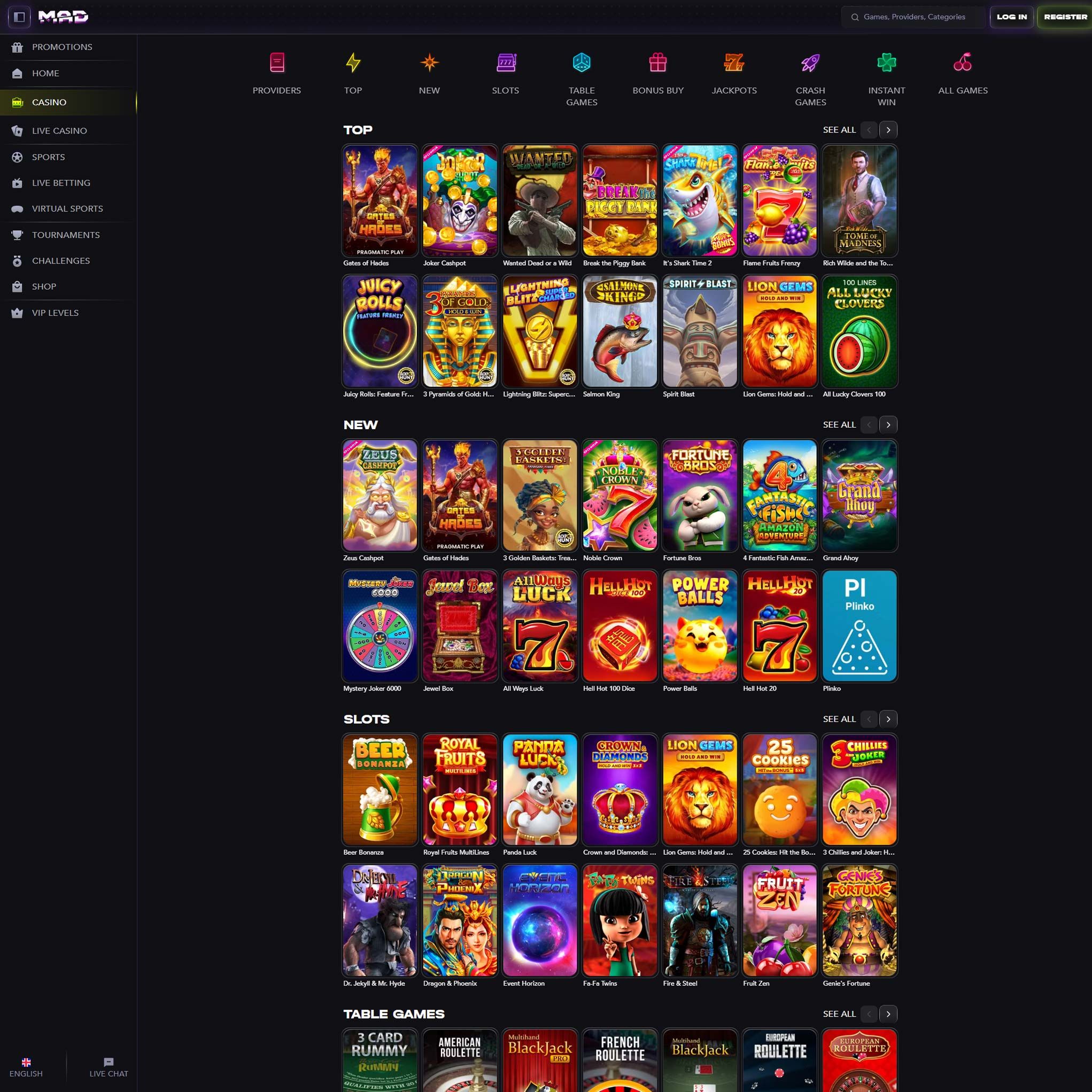MadCasino review by Mr. Gamble