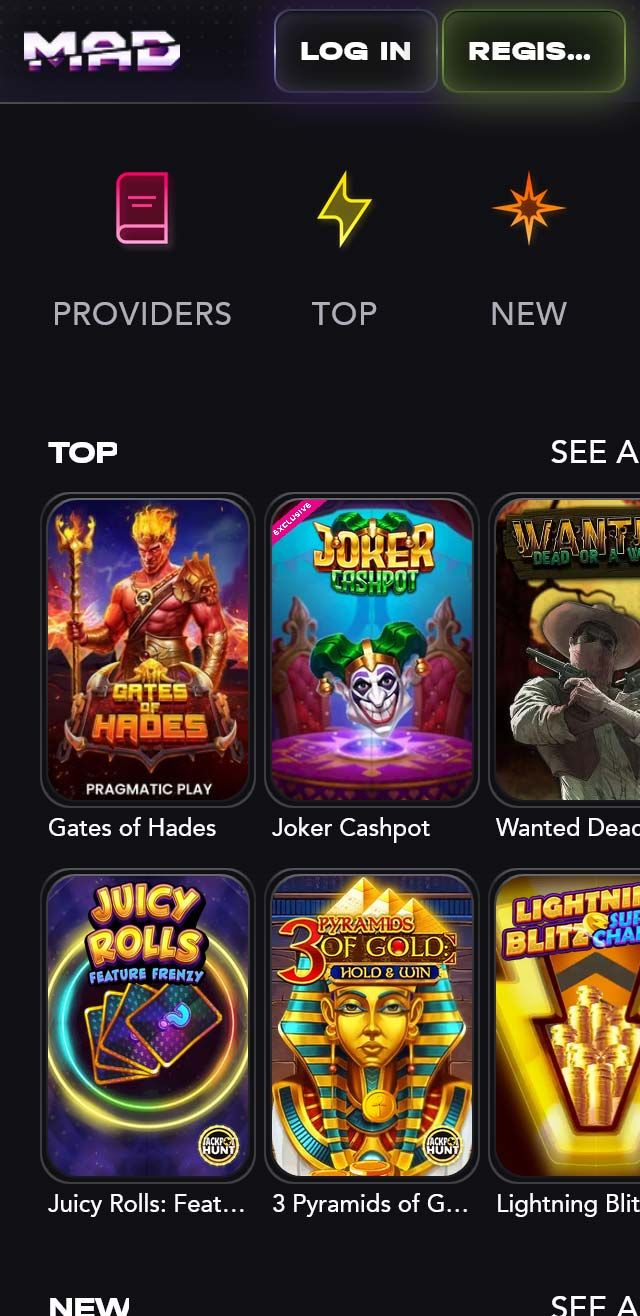 MadCasino review lists all the bonuses available for you today