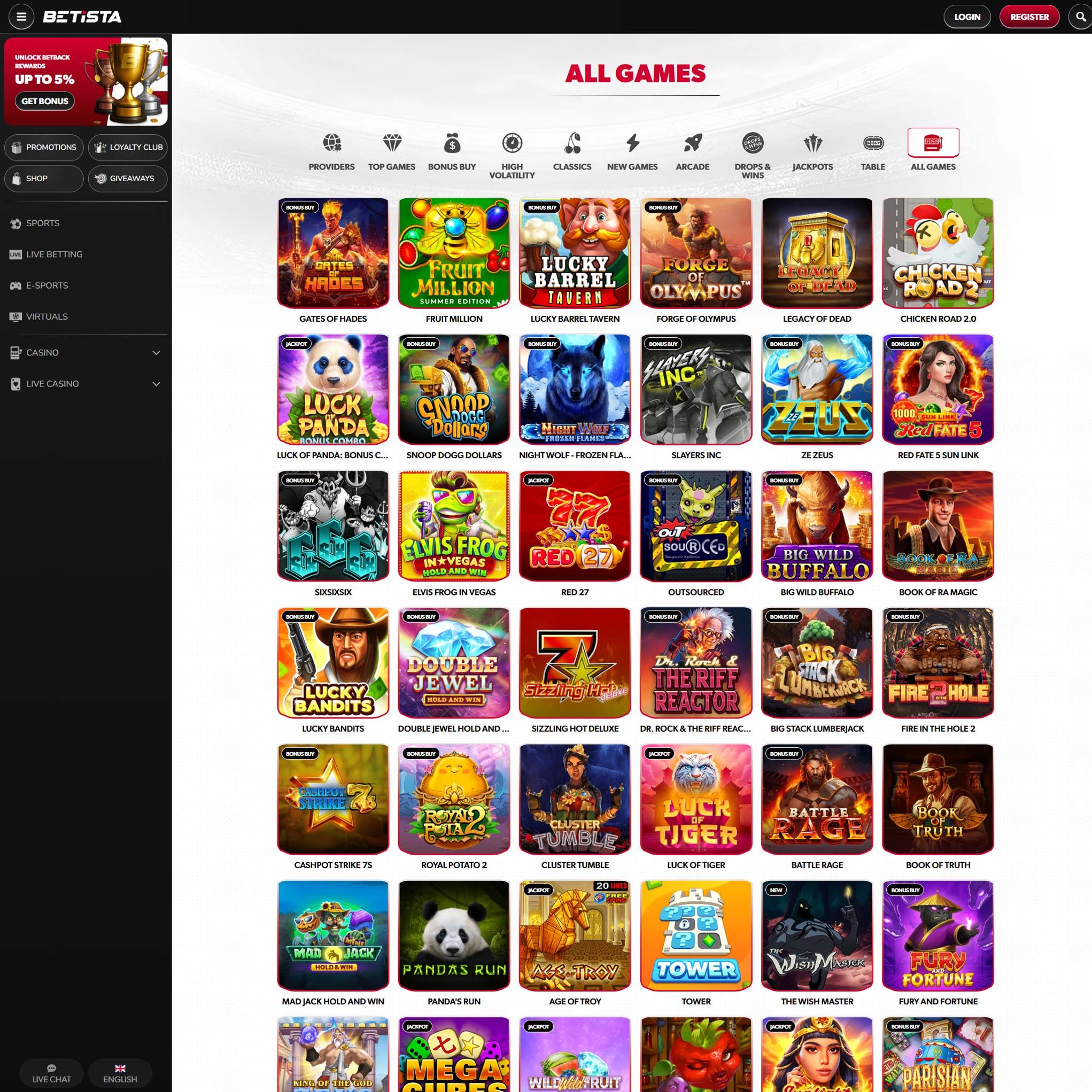 Betista Casino review by Mr. Gamble