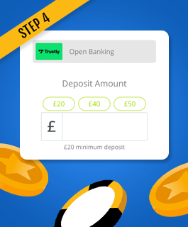 Enter Trustly deposit amount